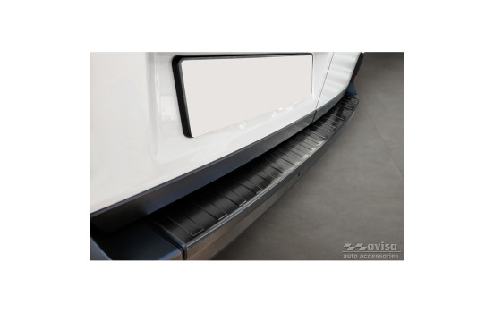 Black stainless steel bumper protector suitable for Volkswagen Crafter & MAN TGE 2017- 'Ribs' ('XL'-