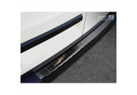Black stainless steel bumper protector suitable for Volkswagen Crafter TGE 2017- 'Ribs'