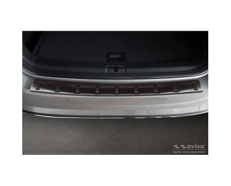 Black stainless steel bumper protector suitable for Volkswagen Golf VII Variant Facelift 2017-2019 (incl. R, Image 3