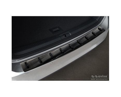 Black stainless steel bumper protector suitable for Volkswagen Golf VII Variant incl. Alltrack 2012-2017 'S, Image 2