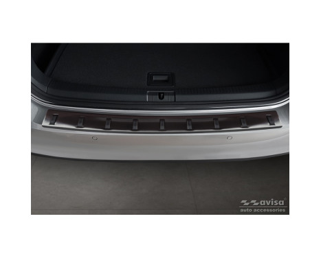 Black stainless steel bumper protector suitable for Volkswagen Golf VII Variant incl. Alltrack 2012-2017 'S, Image 3