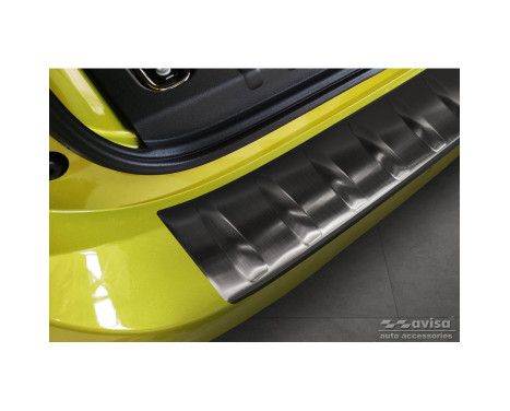 Black stainless steel bumper protector suitable for Volkswagen ID.Buzz 2022- 'Ribs', Image 4