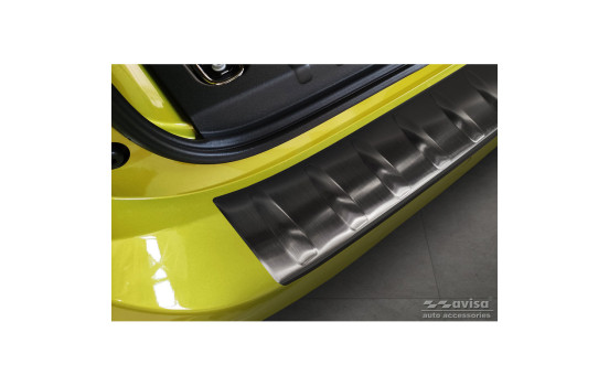 Black stainless steel bumper protector suitable for Volkswagen ID.Buzz 2022- 'Ribs', Image 4