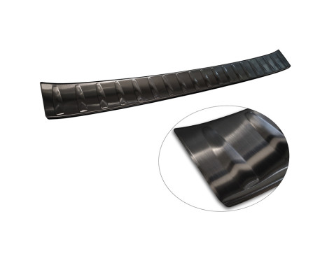 Black stainless steel bumper protector suitable for Volkswagen ID.Buzz 2022- 'Ribs', Image 6