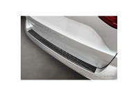 Black stainless steel bumper protector suitable for Volkswagen Multivan T7 2021- 'Ribs'