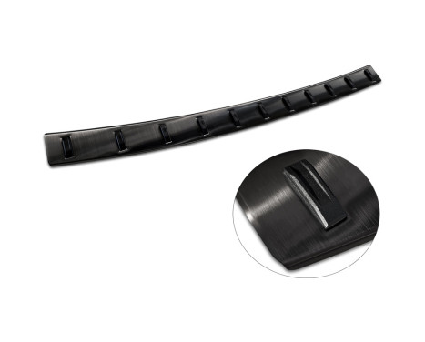 Black stainless steel bumper protector suitable for Volkswagen Sharan II & Seat Alhambra II 2010- 'STRONG E, Image 6