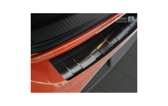 Black stainless steel bumper protector suitable for Volkswagen T-Roc 11/2017- 'Ribs', Image 5