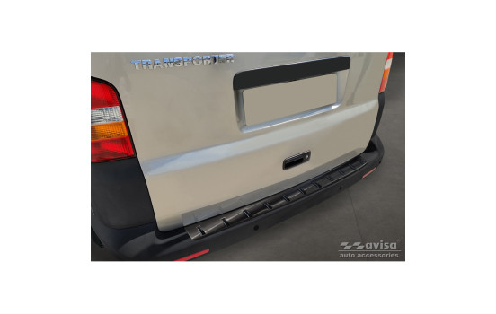 Black stainless steel bumper protector suitable for Volkswagen Transporter T5 2003-2015 incl. Multivan/Cara