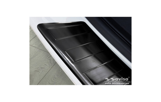 Black stainless steel bumper protector suitable for VW Transporter T5 2003-2015 (all) & T6 2015- / FL 2019, Image 4