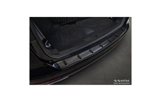 Black Stainless Steel Rear Bumper Protector Audi A6 (C8) Avant incl. S-Line 2023- 'STRONG EDITION', Image 2