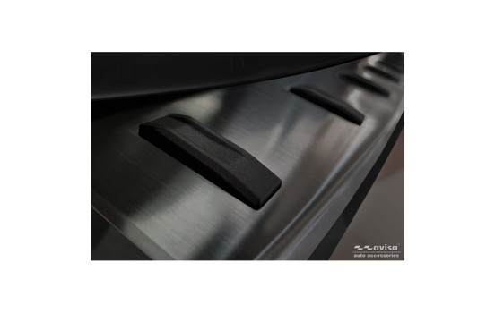 Black Stainless Steel Rear Bumper Protector Audi A6 (C8) Avant incl. S-Line 2023- 'STRONG EDITION', Image 3
