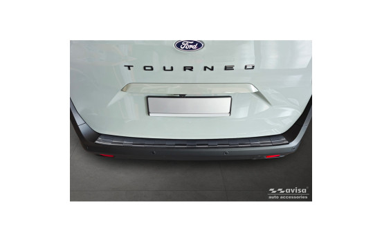 Black Stainless Steel Rear Bumper Protector Fits Ford Tourneo Courier II / Transit Courier II 2023-