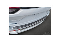 Black Stainless Steel Rear Bumper Protector Fits Jeep Grand Cherokee V (WL) 2022- 'Ribs'