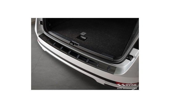 Black Stainless Steel Rear Bumper Protector for Skoda Superb III Combi 2015-2023 incl. Scout, Image 4