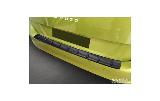 Black Stainless Steel Rear Bumper Protector for Volkswagen ID.Buzz + Cargo 2022- 'STRONG EDITION'