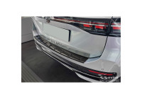 Black Stainless Steel Rear Bumper Protector for Volkswagen Passat Variant (CJ5) incl. R-Line & Hybrid