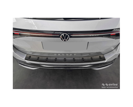 Black Stainless Steel Rear Bumper Protector for Volkswagen Passat Variant (CJ5) incl. R-Line & Hybrid, Image 2