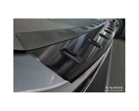 Black Stainless Steel Rear Bumper Protector for Volkswagen Passat Variant (CJ5) incl. R-Line & Hybrid, Image 3