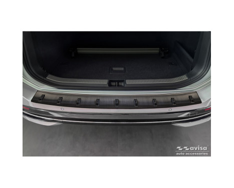 Black Stainless Steel Rear Bumper Protector for Volkswagen Passat Variant (CJ5) incl. R-Line & Hybrid, Image 4