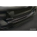 Black stainless steel rear bumper protector Ford Focus III HB Facelift 2014-2018 & Fiesta 2017-2023