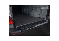 Black stainless steel rear bumper protector Mercedes Sprinter III 2018 - 'Ribs'