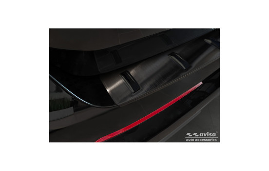 Black stainless steel rear bumper protector suitable for BMW X1 U11 / X1 U11 xLine 2022- 'STRONG EDITION', Image 3