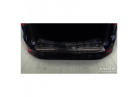 Black Stainless Steel Rear Bumper Protector suitable for Ford Mondeo IV Wagon Facelift 2010-2014 'Ribs'