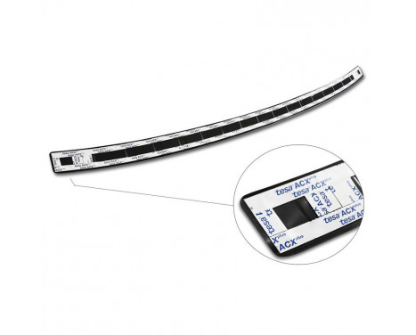 Black stainless steel Rear bumper protector suitable for Hyundai Hyundai Tucson 2020-'Ribs', Image 3