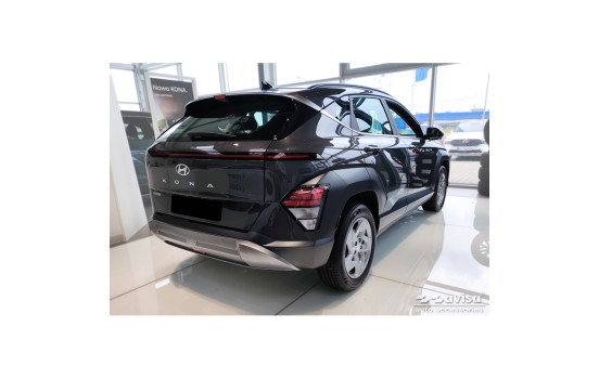 Black stainless steel rear bumper protector suitable for Hyundai Kona II (SX2) 2023-, Image 5