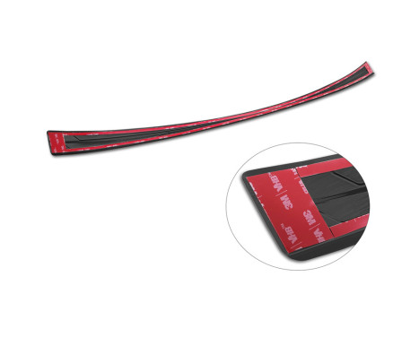 Black Stainless Steel Rear Bumper Protector suitable for Lexus NX II 2021- 'Lines', Image 5