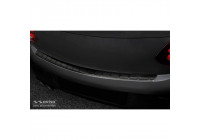 Black Stainless Steel Rear Bumper Protector suitable for Mercedes C-Class C205 Coupe AMG Facelift 2019- 'Ribs'