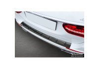 Black stainless steel rear bumper protector suitable for Mercedes E-Class Estate S213 2016-2023 (incl. E53 AMG)