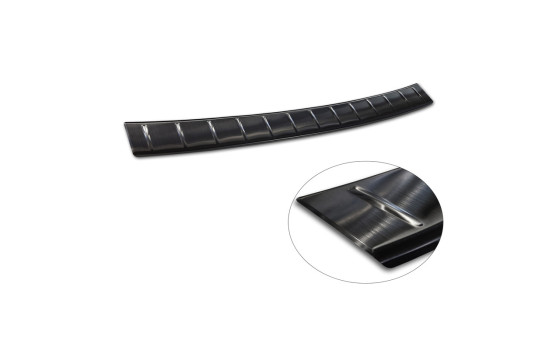 Black Stainless Steel Rear Bumper Protector suitable for Mercedes E-Class W214 Sedan 2023 - 'Ribs', Image 7