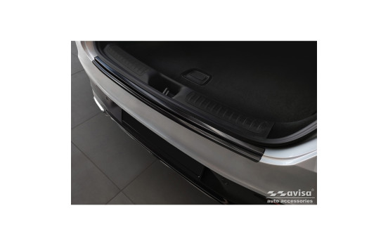 Black stainless steel rear bumper protector suitable for Mercedes GLC II Coupë (C254) 2023-