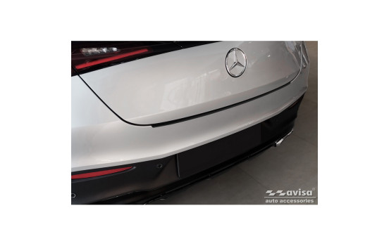 Black stainless steel rear bumper protector suitable for Mercedes GLC II Coupë (C254) 2023-, Image 3