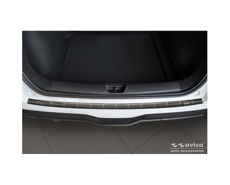 Black stainless steel rear bumper protector suitable for MG 4 (EV) 2022- 'British Flag', Image 2