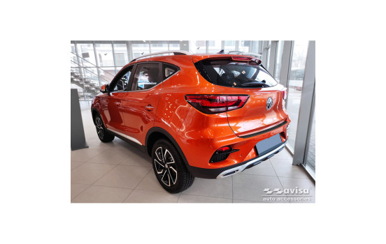 Black stainless steel rear bumper protector suitable for MG ZS FL 2019 - 'British Flag', Image 6