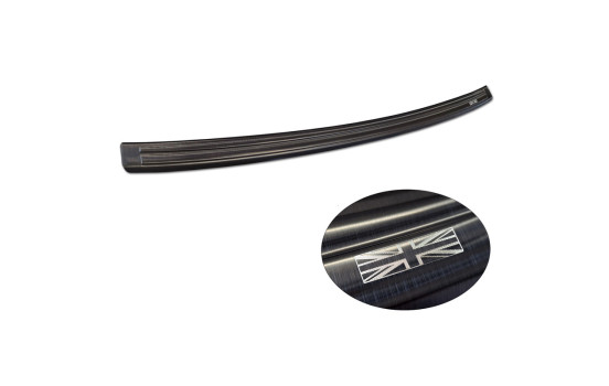 Black stainless steel rear bumper protector suitable for MG ZS FL 2019 - 'British Flag', Image 7