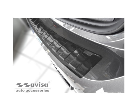 Black stainless steel rear bumper protector suitable for Opel Corsa F Edition/Elegance HB 5-door 2019- 'Ribs', Image 5