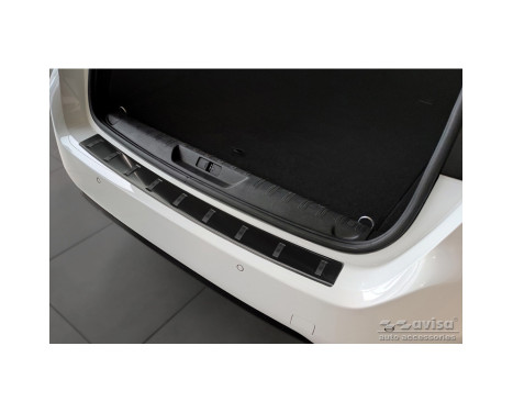 Black Stainless Steel Rear Bumper Protector suitable for Peugeot 308 SW II 2013-2017 & Facelift 2017-2021 'STRRO, Image 3