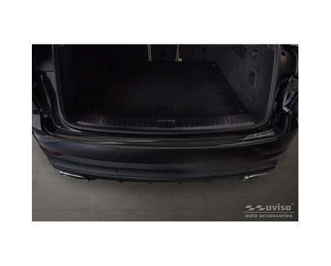 Black Stainless Steel Rear Bumper Protector suitable for Porsche Cayenne III 2017-, Image 2