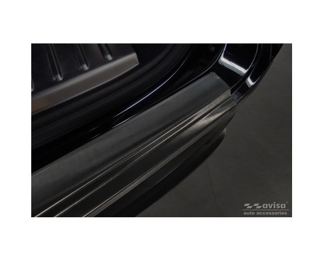 Black Stainless Steel Rear Bumper Protector suitable for Porsche Cayenne III 2017-, Image 4