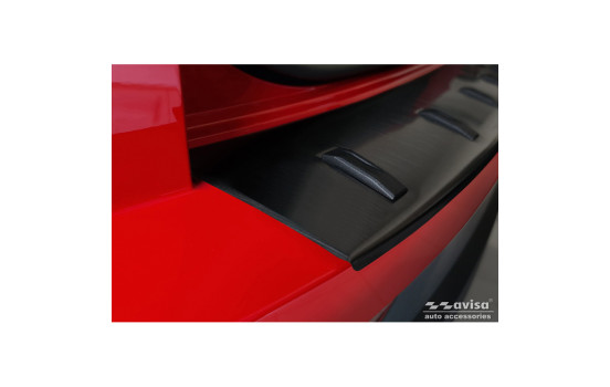 Black stainless steel rear bumper protector suitable for Skoda Karoq (NU7) Facelift incl. Sportline 2022-, Image 5