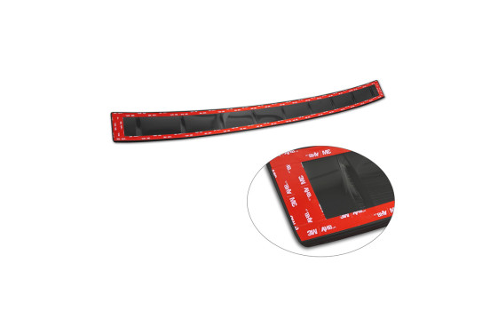 Black stainless steel rear bumper protector suitable for Volkswagen Tiguan (CT1) 2024- 'Ribs', Image 8