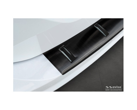Black stainless steel rear bumper protector suitable for Volkswagen Touran III 2015- incl. R-Line, Image 4