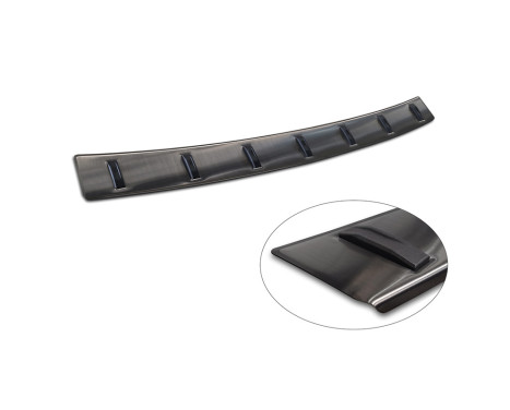 Black stainless steel rear bumper protector suitable for Volkswagen Touran III 2015- incl. R-Line, Image 7