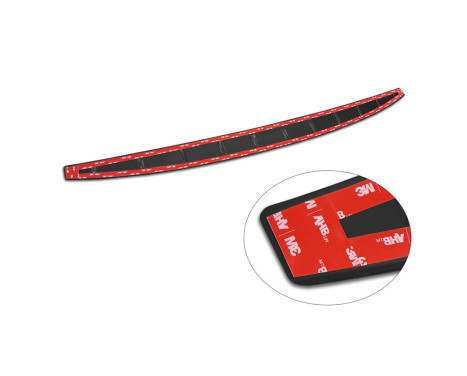 Black stainless steel rear bumper protector suitable for Volvo EX30 2023 - 'Ribs', Image 7