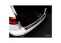 Black stainless steel rear bumper protector Volkswagen Touareg III (CR7) 2018- 'Ribs'