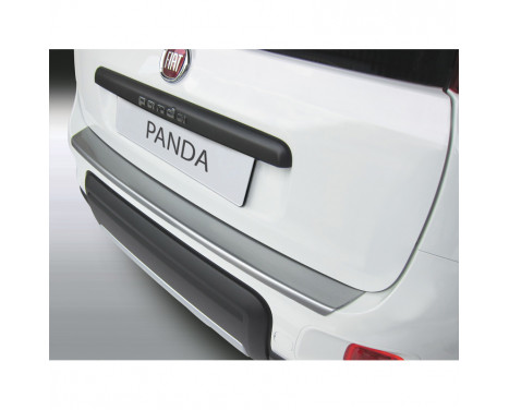 Bumper protector suitable for Fiat Panda 4x4/Trekking 3/2012- 'Brushed Alu' Look