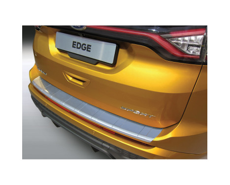 Bumper protector suitable for Ford Edge 6/2016- 'Ribbed' Silver